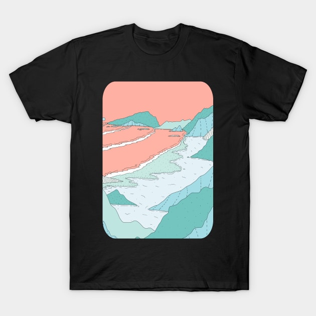 The green island beach T-Shirt by Swadeillustrations